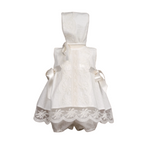 Mikimama tulle with Lace sleeveless Baby Ceremony Dress and Bonnet