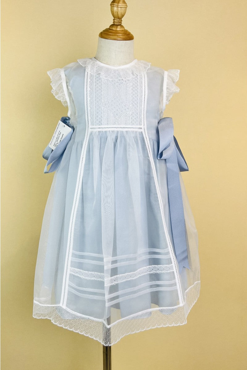 Blue crystal plumetti 2-piece luxe Baby Dress