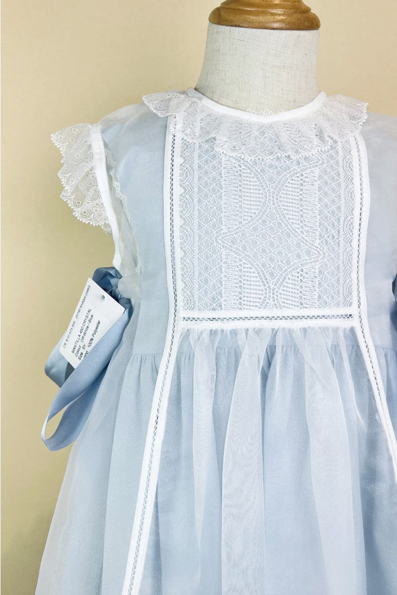 Blue crystal plumetti 2-piece luxe Baby Dress