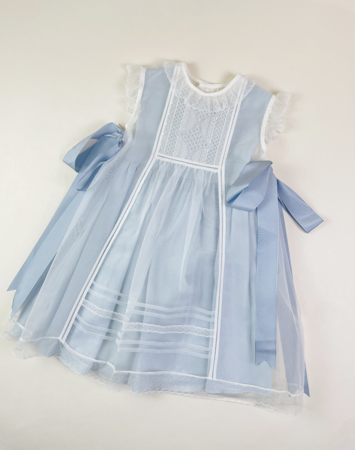 Blue crystal plumetti 2-piece luxe Baby Dress
