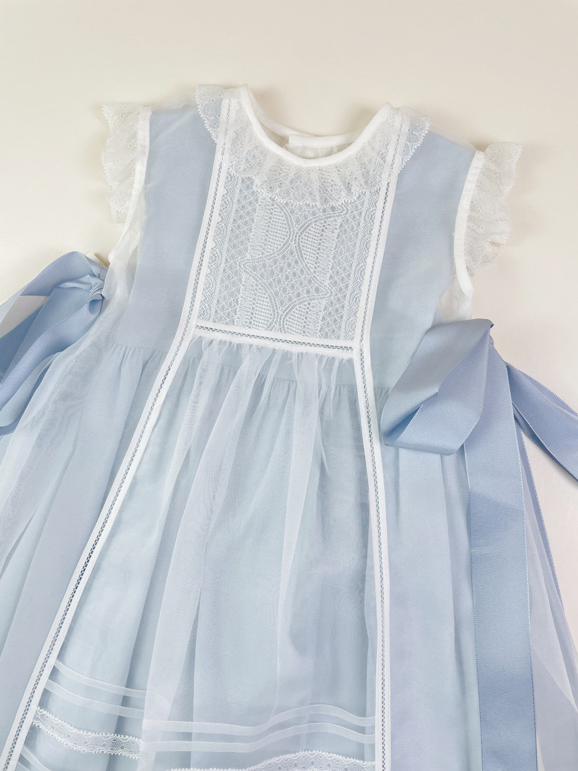 Blue crystal plumetti 2-piece luxe Baby Dress