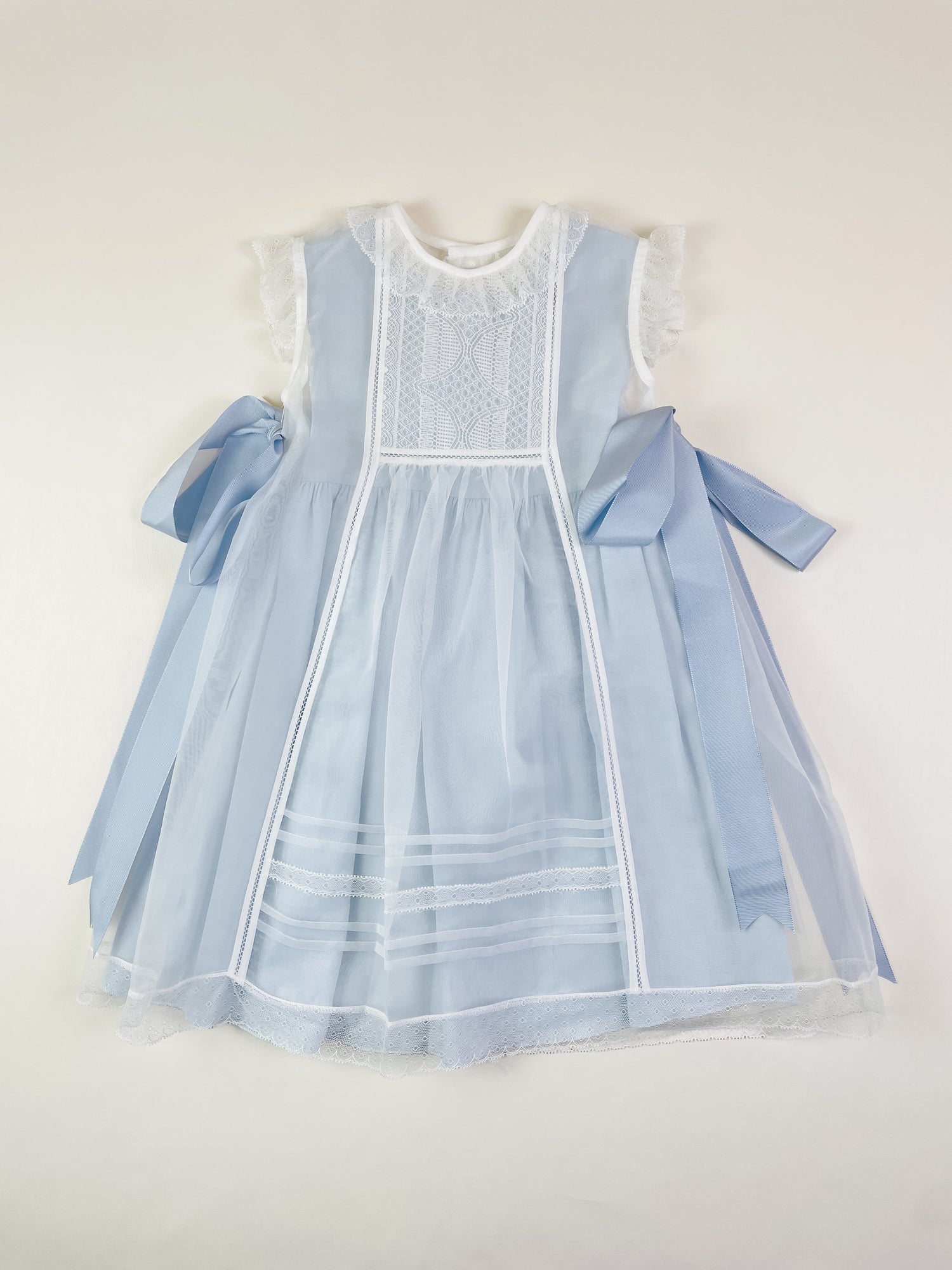 Blue crystal plumetti 2-piece luxe Baby Dress