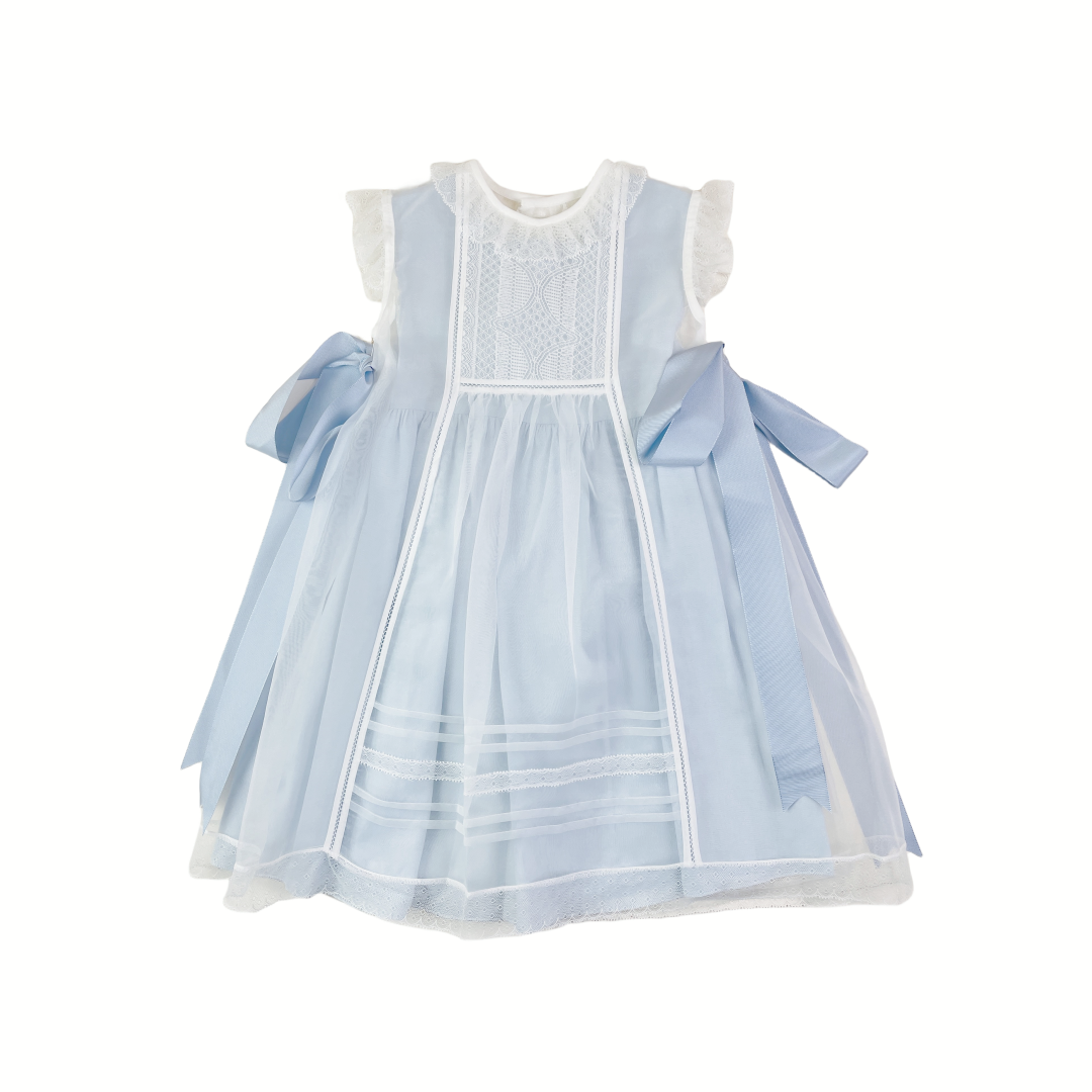 Blue crystal plumetti 2-piece luxe Baby Dress