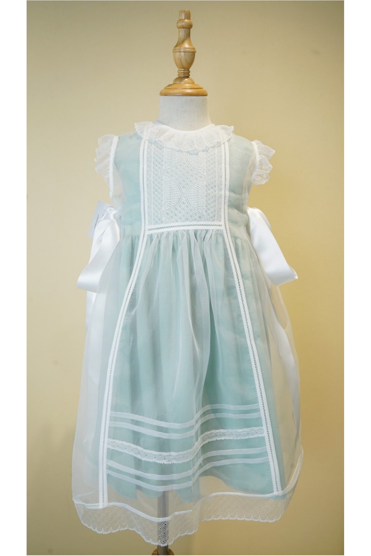 Mint crystal plumetti 2-piece luxe Baby Dress