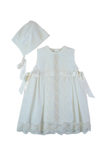 Mikimama tulle with Lace Baby Ceremony Dress and Bonnet