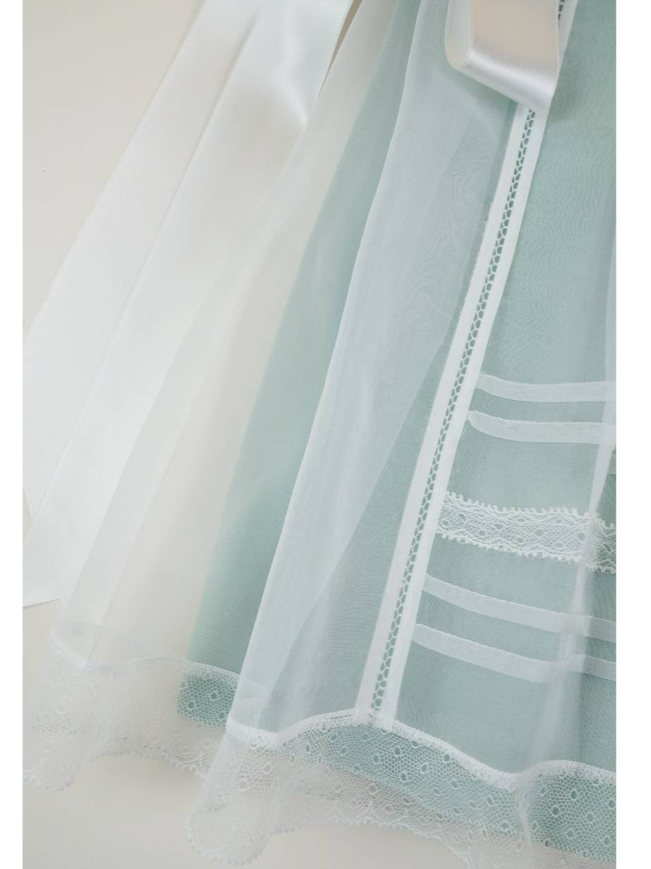 Mint crystal plumetti 2-piece luxe Baby Dress