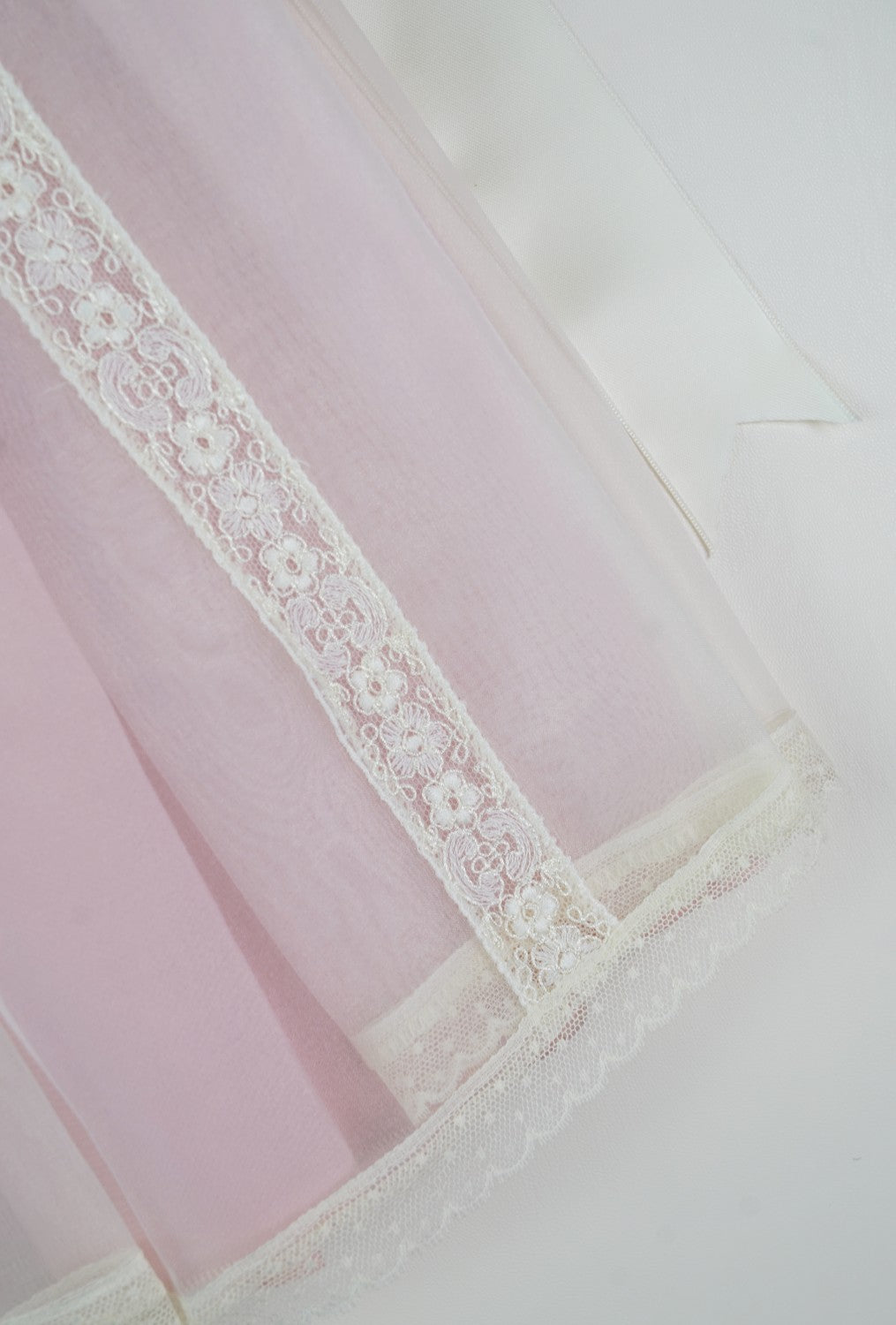 Exquisite Luxe 2-piece Handmade Ivory/Pink Baby Girl Birthday Dress
