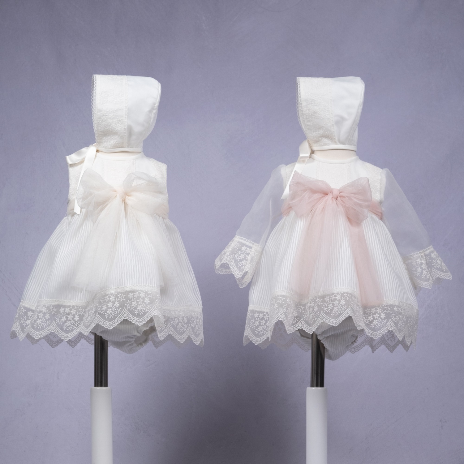 Mikimama Organza Baby Ceremony Dress with Bonnet