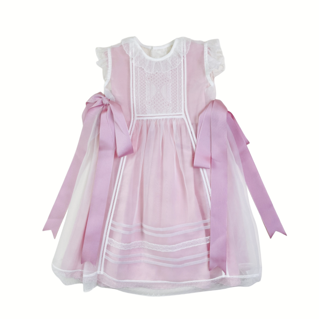 Pink crystal  2-piece Luxe Baby Dress