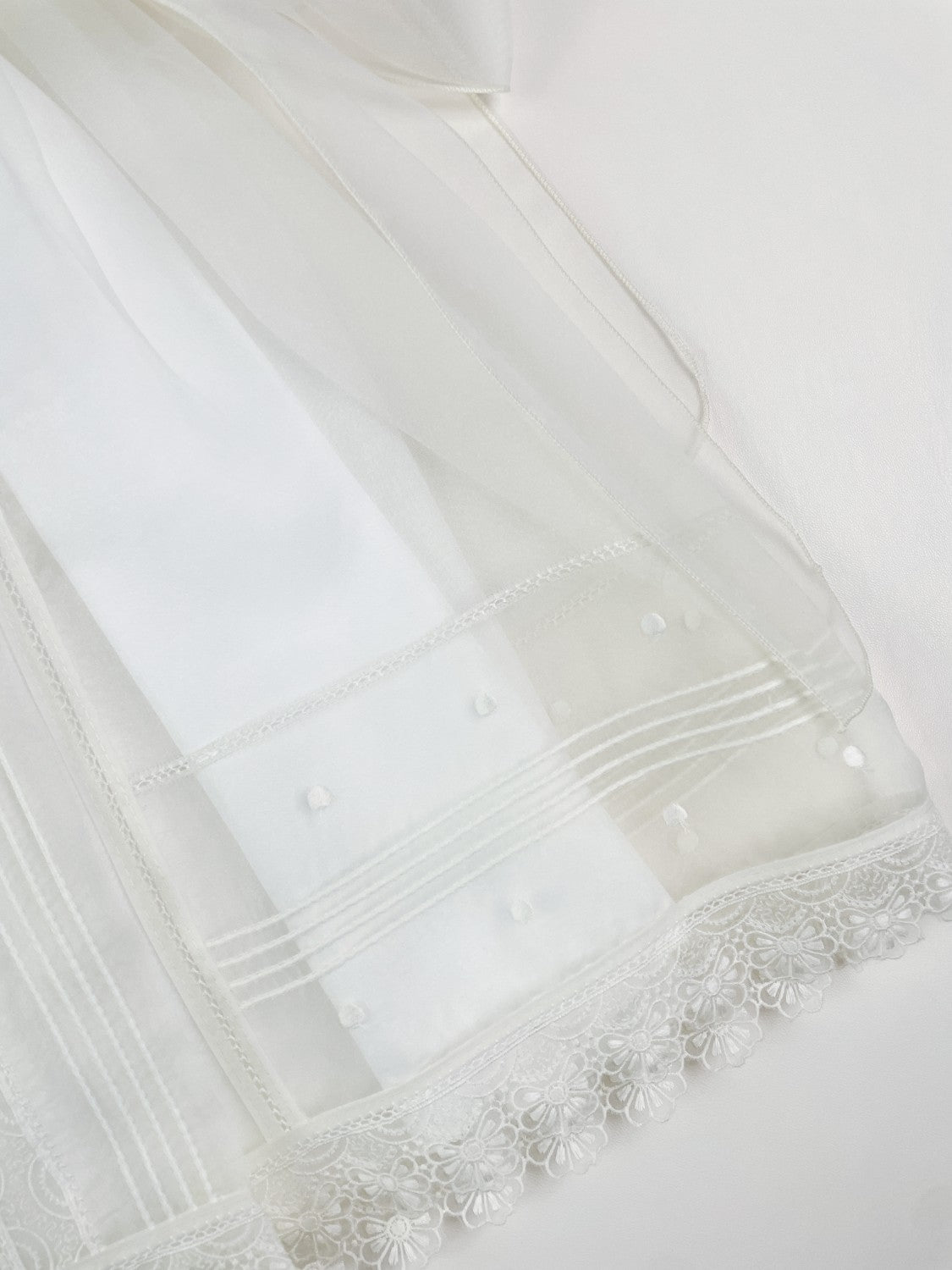 Luxe off-white crystal Baby Dress