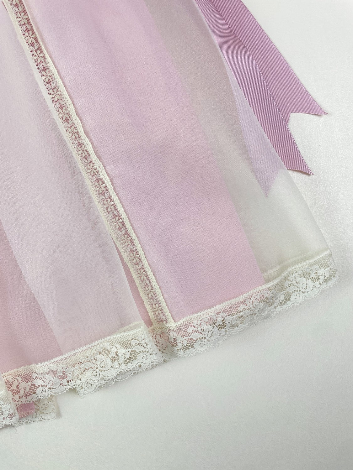 Spain Handmade smocked 2-piece Pink baby dress