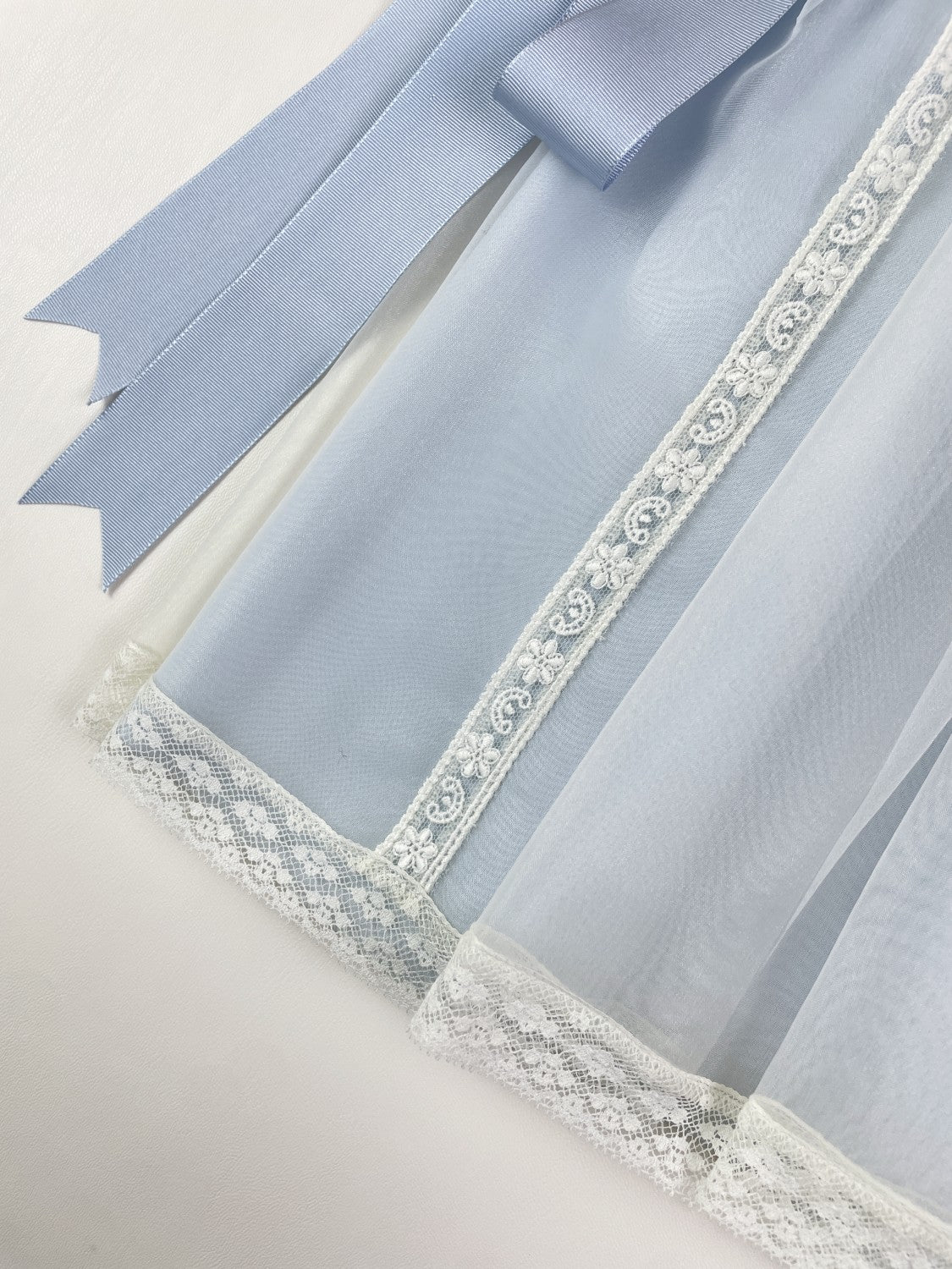 Spain Handmade smocked Blue 2-piece dress