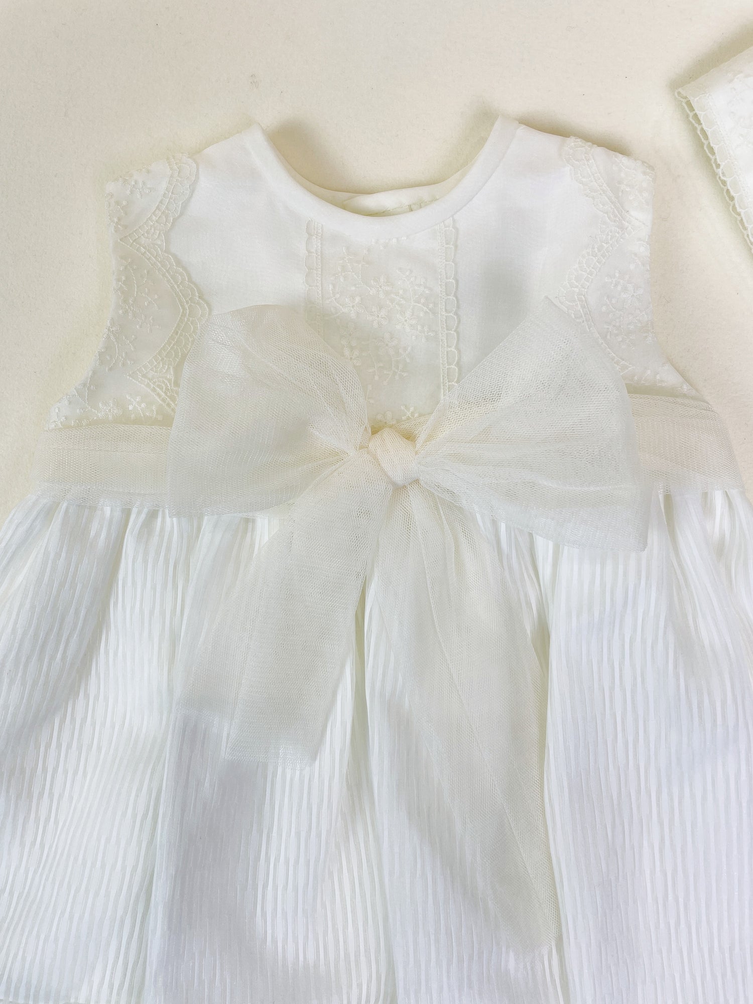 Mikimama Organza Baby Ceremony Dress with Bonnet