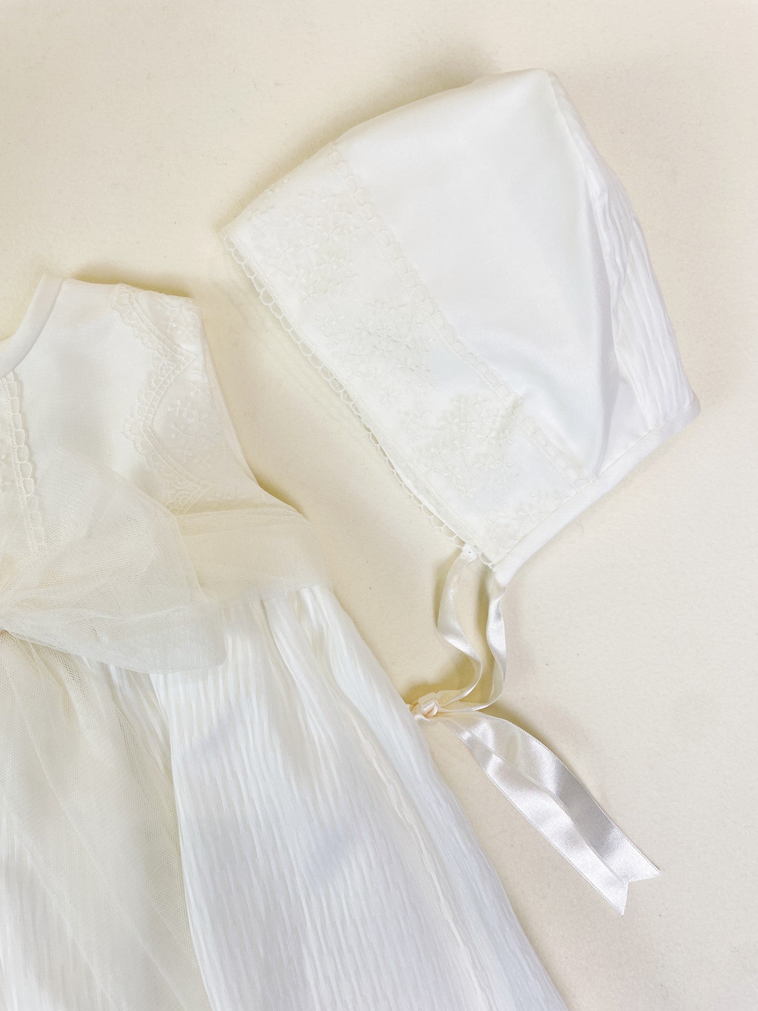 Mikimama Organza Baby Ceremony Dress with Bonnet