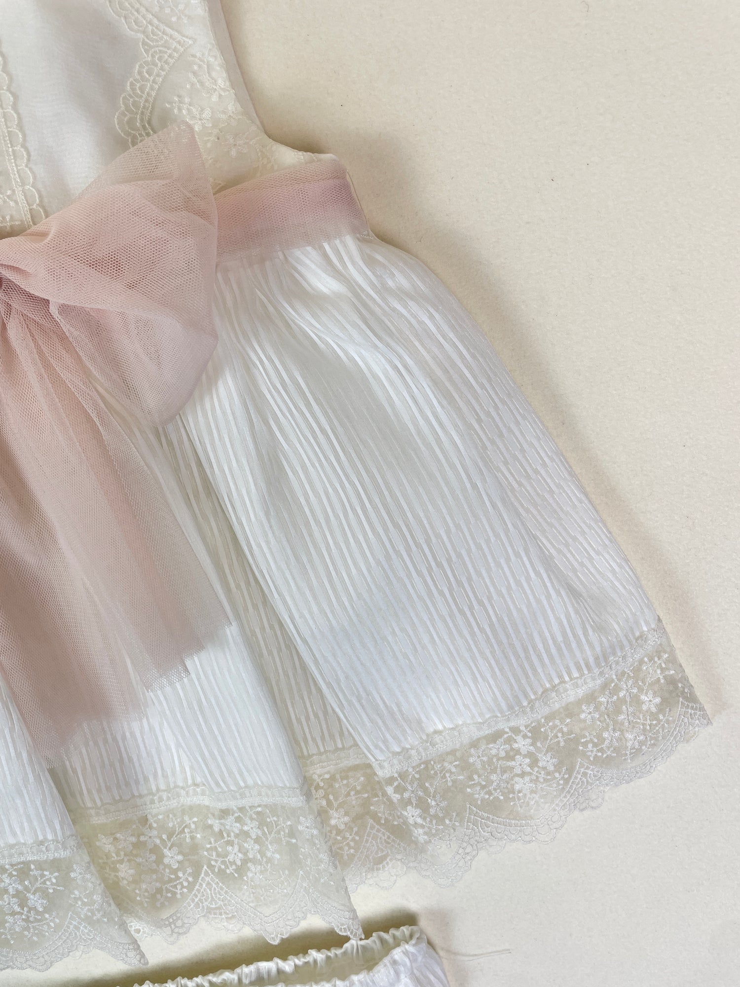 Mikimama Organza Baby Ceremony Dress with Bonnet