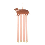 Sausage Dog 4 Ribbon Clip Hanger