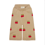 Floess Girls' Cherry Knit Pants