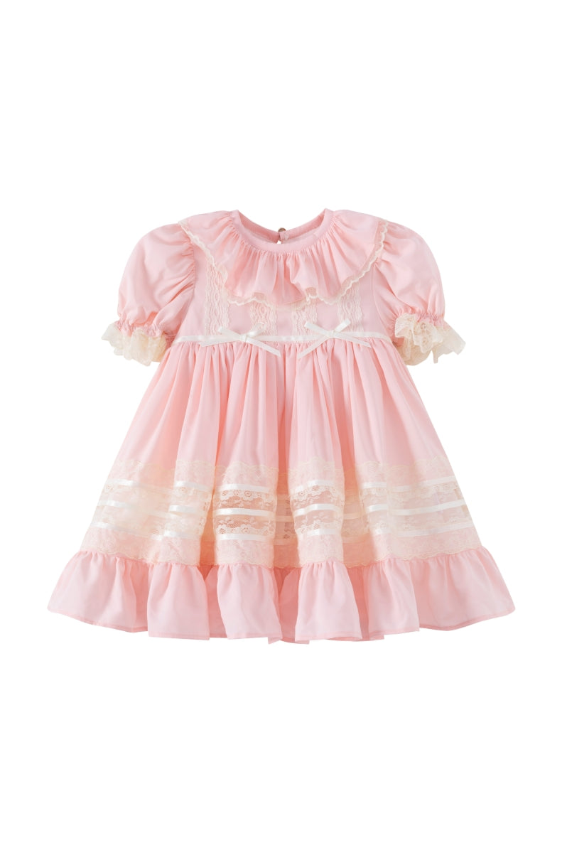 JannyBB Baby pink Heirloom Lace dress