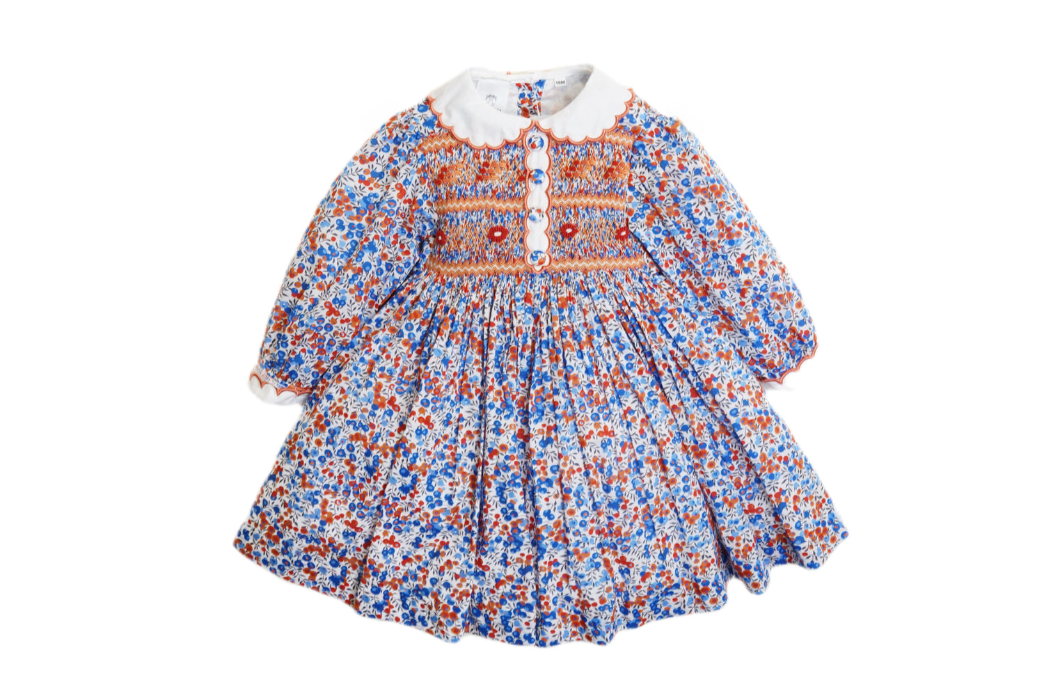 Hand Smocked Floral Dress