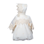 Mikimama Tulle and guipure Romper with Bonnet