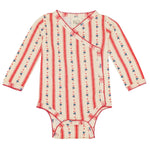 Noelle Stripe Wrap Baby Bodysuit