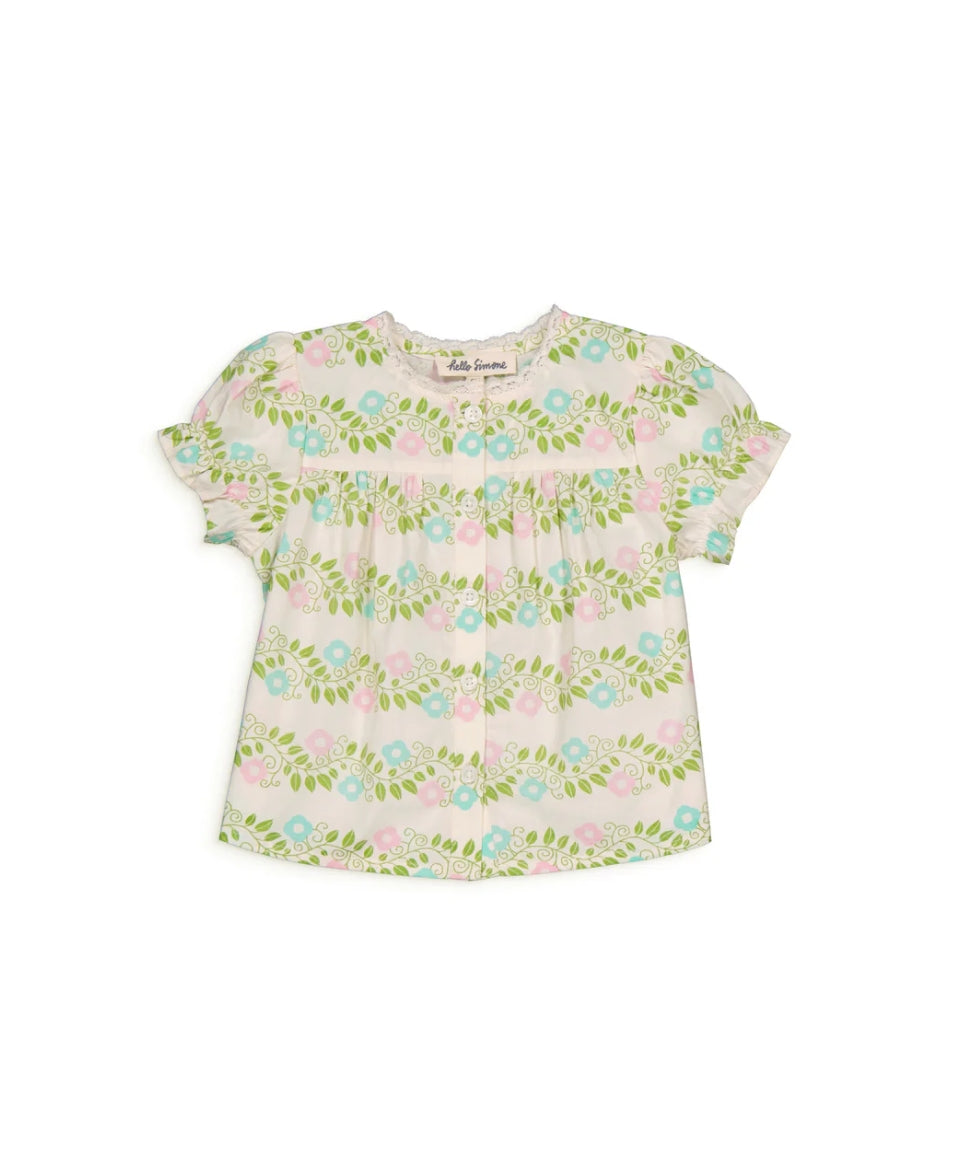 Hello Simone Farandole Ecru Baby Blouse