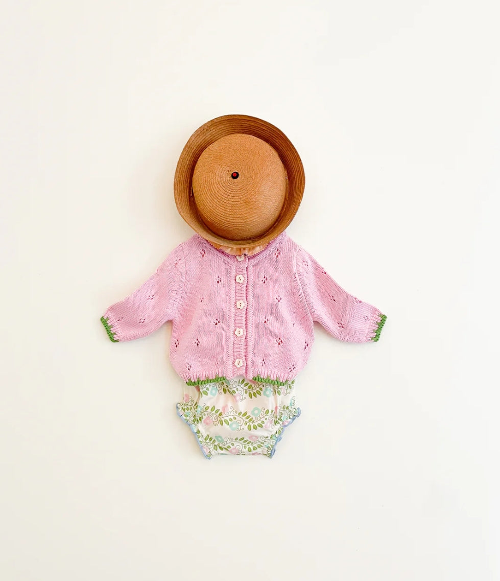 Hello Simone Farandole Ecru Cotton Baby Bloomer
