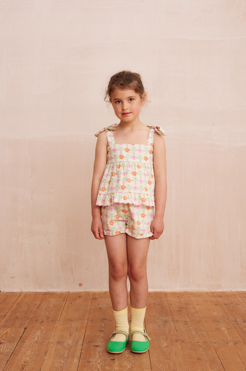 Hello Simone Strappy Poplin Blouse