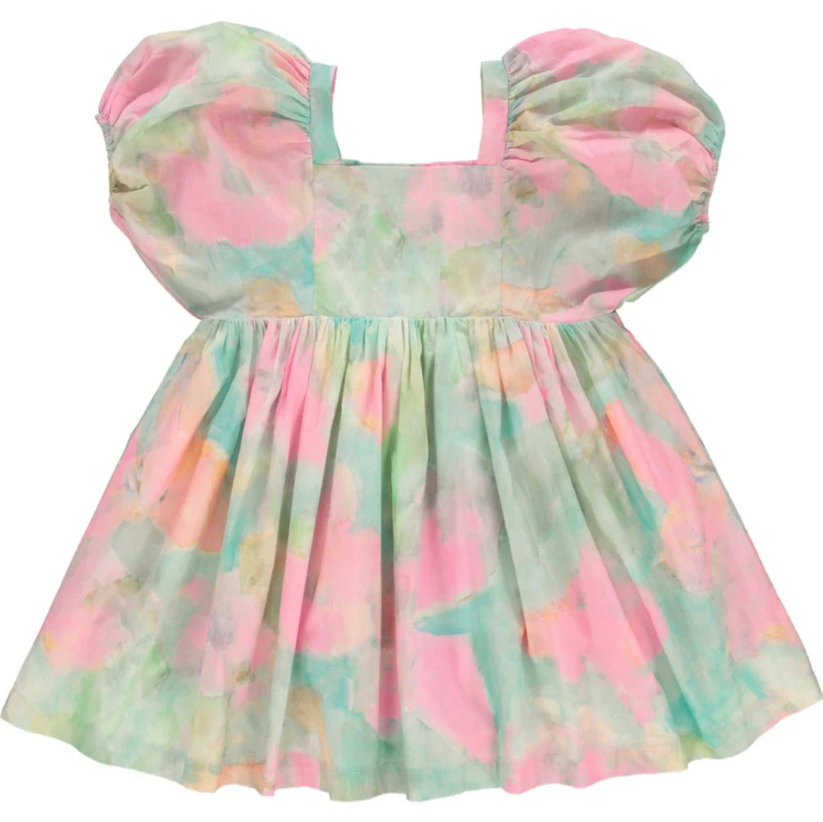 Violetta Puff Sleeve Cotton Dress