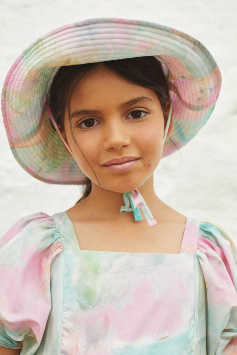 Violetta Puff Sleeve Cotton Dress