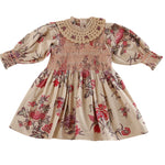 Girls Vintage Beige Dress