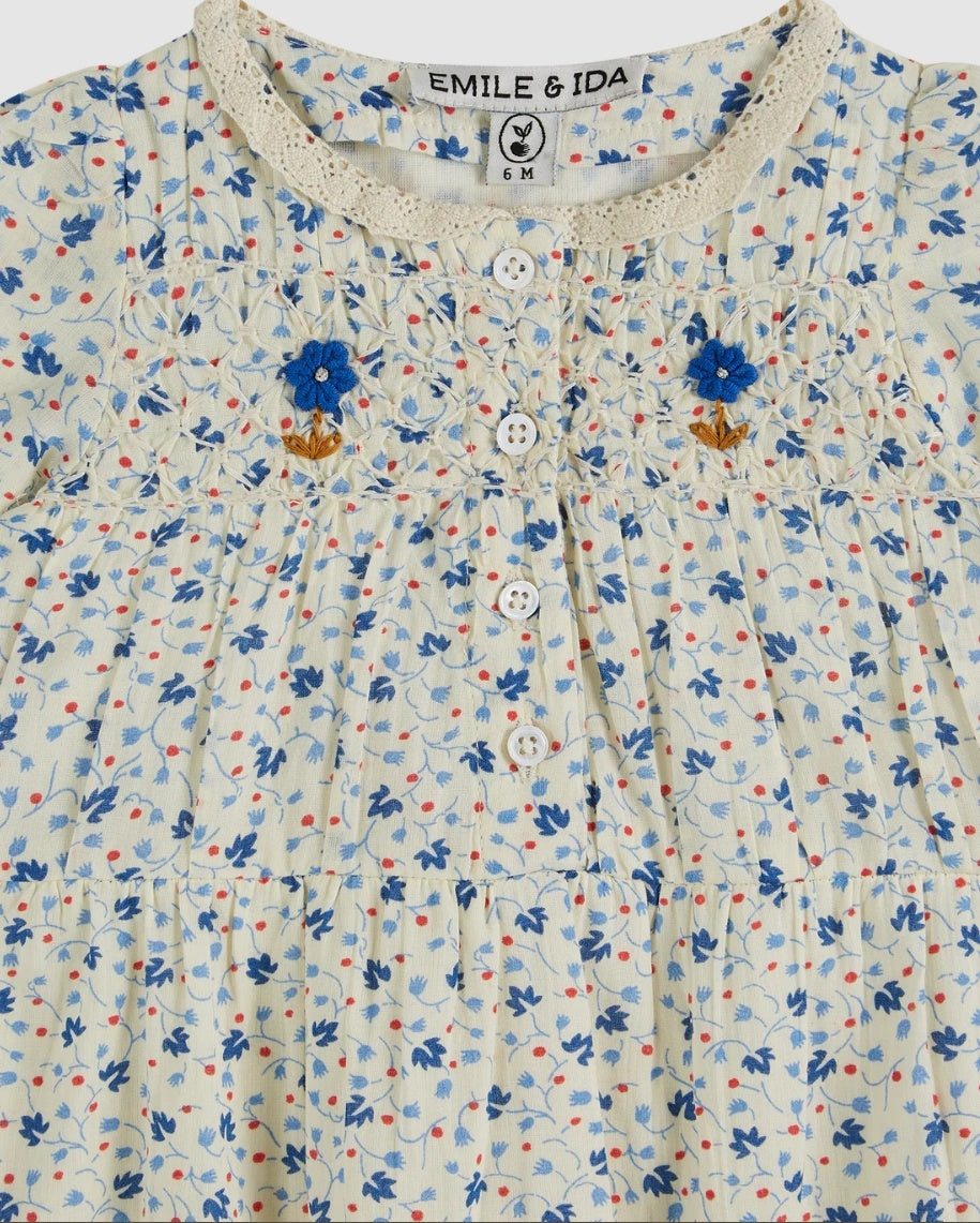 Emile Baby Floral Print Romper