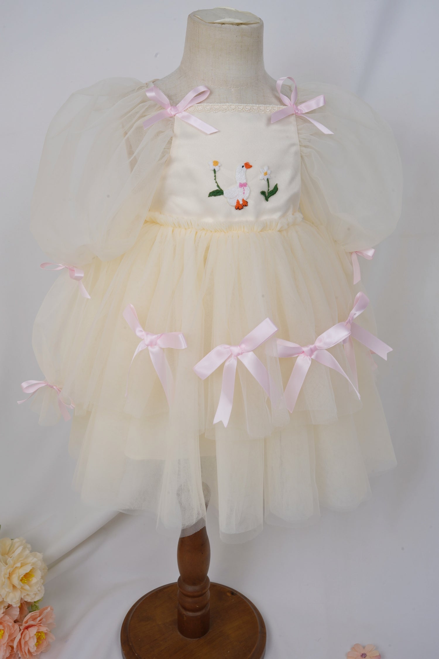 Cream Silly Goose Tulle Birthday Dress | Pre-order