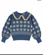 Emile et Ida Cotton Squirrel Jacquard Sweater
