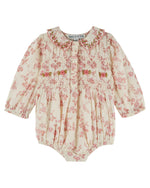Emile et Ida Floral Smocked Romper