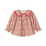 Floess Ditsy Rose Floral Blouse