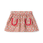 Floess Ditsy Rose Floral Cotton Skirt