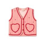 Floess Rose Embroidered Cotton Vest