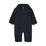 Huttelihut Ears - Navy Melange Fleece Bear Suit