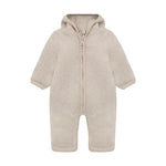 Huttelihut Long Ears - Camel Melange Fleece Bunny Suit