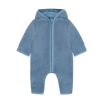 Huttelihut Slate Blue Fleece Hooded Suit