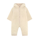 Huttelihut Off-White Ivory Teddy Fleece Hooded Suit