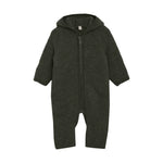 Forest Green Bear Ear Baby Suit