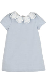 lulime Light Blue Houndstooth Dress