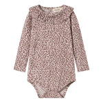 MarMar Copenhagen Baby Frill Collar Long Sleeve Bodysuit