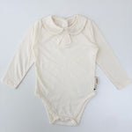 MarMar Copenhagen Baby Girls Embroidered Peter Pan Collar Bow Bodysuit