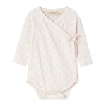 MarMar Copenhagen Newborn Baby Girls Kimono Tie Wrap Long Sleeve Bodysuit