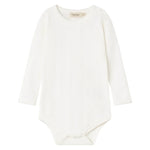MarMar Copenhagen Baby Solid Ribbed Long Sleeve Bodysuit