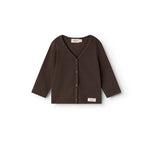 MarMar Copenhagen Baby Solid Ribbed V-Neck Button Cardigan