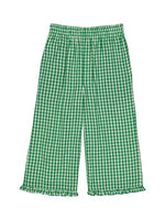MALIKA PANTS GINGHAM GREEN